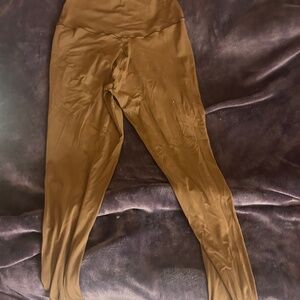 brown cross leggings